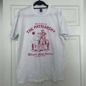 White Barbie Patriarchy Horse T-Shirt